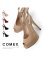 画像1: [送料無料][comex]ピンクベージュ・ブラック・ブラックエナメル・ヒール14cm・オープントゥ・ハイヒール・バックベルト・厚底・サンダル・プラットフォーム・パンプス[大きいサイズあり] (1)