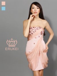 [送料無料][ERUKEI]ベア・シフォン・ミニドレス・ワンピース[即日発送]