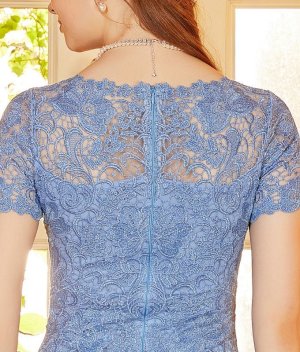 画像10: [送料無料][ERUKEI]ブルー・ベージュ・ピンク・エレガント・レース・スリーブドレス・ミニドレス・ワンピース[即日発送][大きいサイズあり]