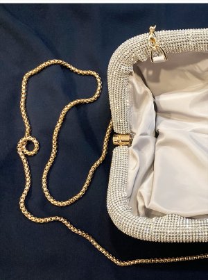 画像12: [送料無料][ERUKEI]シルバー・ゴールド・ブラック・オーロラ・キラキラ・ ストーン・チェーン・ショルダー・クラッチ・2way・バッグ[即日発送]