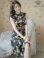 画像13: [送料無料][GINZA COUTURE]レッド・ブルー・イエロー・花柄・フリルリーブ・ハイウエスト・Aライン・ミディアムドレス・ワンピース[即日発送][大きいサイズあり]