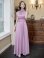 画像17: [送料無料][GINZA COUTURE]ホワイト・ロイヤルブルー・ブルー・ピンク・レッド・ラベンダー・パープル・ワインレッド・首元フリル・シンプル・エストマーク・マキシ・ノースリーブ・Aライン・ロングドレス[即日発送][大きいサイズあり]