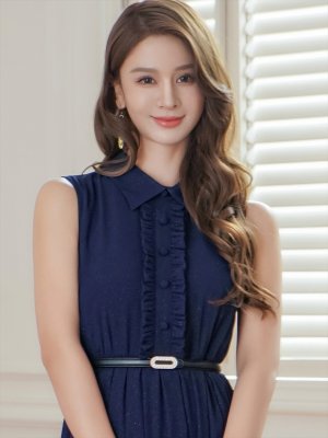 画像16: [送料無料][GINZA COUTURE]ベージュ×ブラック・アイボリー・ネイビー・フラワープリント・ボタン・襟付き・Aライン・ノースリーブ・シフォン・ミディアムドレス・ワンピース[即日発送][大きいサイズあり]