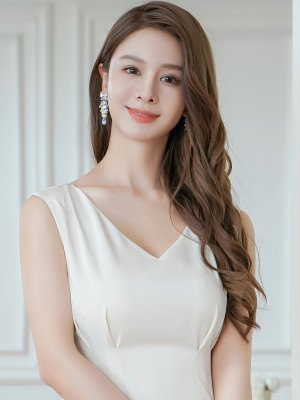 画像4: [送料無料][GINZA COUTURE]ホワイト・バイカラー・ノースリーブ・Vネック・タック・サテン・裾レース・Aライン・ミディアムドレス・ワンピース[即日発送][大きいサイズあり]