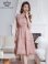 画像7: [送料無料][GINZA COUTURE]ブルー・ピンク・フレンチ・フリルスリーブ・総レース・Aライン・ミディアムドレス・ワンピース[即日発送][大きいサイズあり]