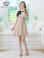画像5: [送料無料][GINZA COUTURE]ベージュ・グレー・ネイビー・レッド・ピンク・イエロー・アイボリー・バイカラー・半袖・Aライン・リボン・ボタン・シンプル・ミニドレス・ワンピース[即日発送][大きいサイズあり] (5)