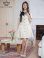 画像5: [送料無料][GINZA COUTURE]アイボリー・ネイビー・ピンク・バイカラー・半袖・リボン・ボタン・プリーツ・Aライン・ミニドレス・ワンピース[即日発送][大きいサイズあり]