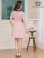 画像15: [送料無料][GINZA COUTURE]アイボリー・ネイビー・ピンク・バイカラー・半袖・リボン・ボタン・プリーツ・Aライン・ミニドレス・ワンピース[即日発送][大きいサイズあり]
