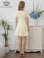 画像3: [送料無料][GINZA COUTURE]イエロー・ピンク・アイボリー・ネイビー・半袖・Aライン・リボン・ボタン・シンプル・ミニドレス・ワンピース[即日発送][大きいサイズあり]