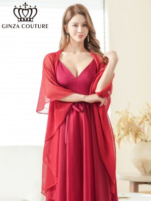 画像9: [GINZA COUTURE]ブラック・ホワイト・ピンク・レッド・ベージュ・金糸・シンプル・エレガント・パーティー・三角・ショール・ストール[即日発送]