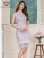 画像2: [送料無料][GINZA COUTURE]ホワイト×ピンク・ツイード・タイト・ノースリーブ・ベルト・レース・ミディアムドレス・ワンピース[即日発送][大きいサイズあり] (2)
