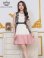 画像1: [送料無料][GINZA COUTURE]ホワイト×ピンク・ホワイト×ブラック・ノースリーブ・パイピング・サイドレース・切替・Aライン・フレア・ミニドレス・ワンピース[即日発送][大きいサイズあり] (1)
