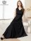 画像6: [送料無料][GINZA COUTURE]ブラック・ブラクラ×ホワイト・ホワイト×ブラック・イエロー・パープル・ロイヤルブルー・ホワイト・ワインレッド・サテン・シンプル・Vネック・ノースリーブ・ウエストマーク・Aライン・ロングドレス[即日発送][大きいサイズあり] (6)