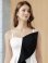 画像4: [送料無料][GINZA COUTURE]ホワイト×ブラック・バイカラー・アシンメトリー・変形・キャミソール・フリル・ペプラム・タイト・ミニドレス・ワンピース[即日発送][大きいサイズあり] (4)