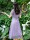 画像3: [送料無料][GINZA COUTURE]パープル・ブルー・花柄・半袖・チュール・Aライン・ミディアムドレス・ワンピース[即日発送][大きいサイズあり] (3)