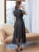 画像10: [送料無料][GINZA COUTURE]ホワイト・ブラック・ワインレッド・ピンク・総レース・ラインストーン・Vネック・半袖・ハイウエスト・Aライン・ミディアムドレス・ワンピース[即日発送][大きいサイズあり]