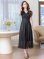 画像12: [送料無料][GINZA COUTURE]ホワイト・ブラック・ワインレッド・ピンク・総レース・ラインストーン・Vネック・半袖・ハイウエスト・Aライン・ミディアムドレス・ワンピース[即日発送][大きいサイズあり]