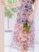 画像5: [送料無料][GINZA COUTURE]ピンク・花柄・半袖・チュール・レース・Aライン・ミディアムドレス・ワンピース[即日発送][大きいサイズあり]