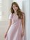 画像10: [送料無料][GINZA COUTURE]レッド・ピンク・ベージュ・ブラック・ワインレッド・半袖・シンプル・Ａライン・リボン・ミディアムドレス・ワンピース[即日発送][大きいサイズあり]