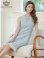 画像12: [送料無料][GINZA COUTURE]ピンク・ブルー・ノースリーブ・ビジューブローチ・ツイード・金糸・裾プリーツ・Aライン・ミニドレス・ワンピース[即日発送][大きいサイズあり]