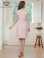 画像8: [送料無料][GINZA COUTURE]ホワイト・ピンク・長袖・シースルー・サマーツイード・ドット・パール・ビジューボタン・Aライン・ミニドレス・ワンピース[即日発送][大きいサイズあり]
