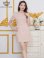 画像7: [送料無料][GINZA COUTURE]アイボリー・ピンク・半袖・パール・ラインストーン・Aライン・ミニドレス・ワンピース[即日発送][大きいサイズあり]