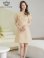 画像2: [送料無料][GINZA COUTURE]イエロー・ピンク・ワンカラー・半袖・Aライン・お花ボタン・フェイクポケット・ミニドレス・ワンピース[即日発送][大きいサイズあり] (2)