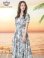 画像2: [送料無料][GINZA COUTURE]アイボリー×ブラック・アイボリー×レッド・柄物・Vネック・半袖・ベルト付き・ポケット・Aライン・フレア・ロングドレス[即日発送][大きいサイズあり] (2)