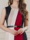 画像4: [送料無料][GINZA COUTURE]ワインレッド・ブラック・ブラウン・トリコロールカラー・ノースリーブ・タイト・ベルト付き・ミニドレス・ワンピース[即日発送][大きいサイズあり]