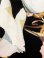 画像7: [送料無料][GINZACOUTURE]ホワイト・ブラック・花柄・フラワープリント・ノースリーブ・裾プリーツ・マーメイドライン・ミニドレス・ワンピース[即日発送][大きいサイズあり]
