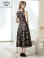 画像3: [送料無料][GINZA COUTURE]ブラック・ピンク・グレー・花柄・ジャガード・ノースリーブ・Aライン・ミディアムドレス・ワンピース[即日発送][大きいサイズあり] (3)