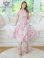 画像12: [送料無料][GINZA COUTURE]グレー・ピンク・ブラック・花柄・ジャガード・ノースリーブ・Aライン・ミディアムドレス・ワンピース[即日発送][大きいサイズあり] (12)