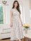 画像8: [送料無料][GINZA COUTURE]ブラック・ホワイト・総レース・フラワーレース・ノースリーブ・Aライン・ミディアムドレス・ワンピース[即日発送][大きいサイズあり]