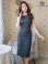 画像1: [送料無料][GINZA COUTURE]ブラック・ホワイト・ピンク・スパンコールMIX・ツイード・シンプル・ノースリーブ・タイト・ミディアムドレス・ワンピース[即日発送][大きいサイズあり] (1)