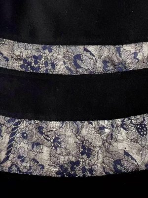 画像7: [送料無料][ERUKEI]ホワイト・ブラック・レース・半袖・切替・上品・ひざ下・Aライン・ミディアムドレス・ワンピース[即日発送][大きいサイズあり]