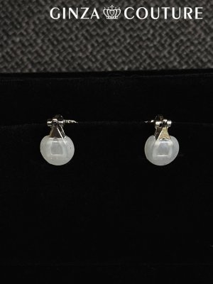 画像2: [ジュエリー][イヤリング]シルバー・パール・ストーン・シンプル・イヤリング[即日発送]