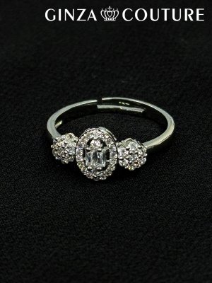 画像5: [アクセサリーセット]シルバー・ビジュー・ストーン・ネックレス・ピアス・ブレスレット・リング・アクセサリーセット[即日発送]