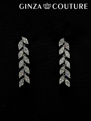 画像3: [アクセサリーセット]シルバー・ビジュー・ストーン・ネックレス・ピアス・アクセサリーセット[即日発送]