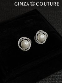 [ジュエリー][ピアス]シルバー・ストーン・パール・シンプル・スタッドピアス