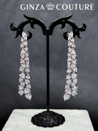 [ジュエリー][ピアス]クリア・ブルー・グリーン・ストーン・ゴージャス・スタッドピアス[即日発送]