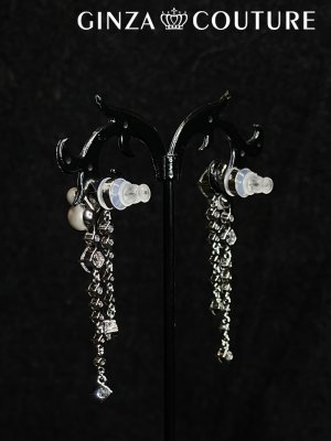 画像2: [ジュエリー][ピアス]シルバー・ゴールド・ストーン・パール・スタッドピアス[即日発送]