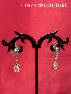 画像4: [ジュエリー][ピアス]シルバー×イエロー・シルバー×パープル・ストーン・揺れる・スタッドピアス[即日発送]