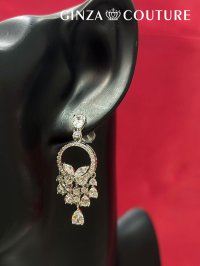 [ジュエリー][ピアス]シルバー×クリア・シルバー×パープル・ストーン・スタッドピアス[即日発送]