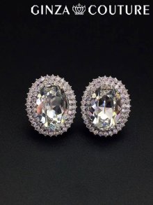 他の写真2: [ジュエリー][ピアス]ストーン・ゴージャス・ラウンド・カラーストーン・ピアス[即日発送]