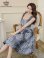 画像7: [送料無料][GINZA COUTURE]ピンク・ブラック・レッド・オレンジ・レオパード柄・ジャガード・ポケット付き・フレア・Aライン・ノースリーブ・ミディアムドレス・ワンピース[即日発送][大きいサイズあり]