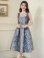 画像9: [送料無料][GINZA COUTURE]ピンク・ブラック・レッド・オレンジ・レオパード柄・ジャガード・ポケット付き・フレア・Aライン・ノースリーブ・ミディアムドレス・ワンピース[即日発送][大きいサイズあり]