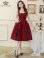 画像12: [送料無料][GINZA COUTURE]ピンク・ブラック・レッド・オレンジ・レオパード柄・ジャガード・ポケット付き・フレア・Aライン・ノースリーブ・ミディアムドレス・ワンピース[即日発送][大きいサイズあり]
