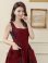 画像15: [送料無料][GINZA COUTURE]ピンク・ブラック・レッド・オレンジ・レオパード柄・ジャガード・ポケット付き・フレア・Aライン・ノースリーブ・ミディアムドレス・ワンピース[即日発送][大きいサイズあり]