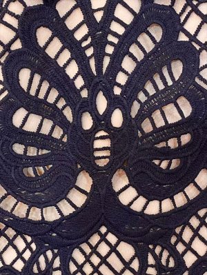 画像8: [送料無料][SETTAN]ホワイト・ベージュ・ブラック・総レース・切替・ノースリーブ・ペプラム・インナーミニ・タイト・ミディアムドレス・ワンピース[即日発送][大きいサイズあり]