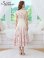 画像3: [送料無料][SETTAN]プリント・ボートネック・ノースリーブ・ウエストタック・花柄・フレア・Aライン・ミディアムドレス[即日発送][大きいサイズあり] (3)